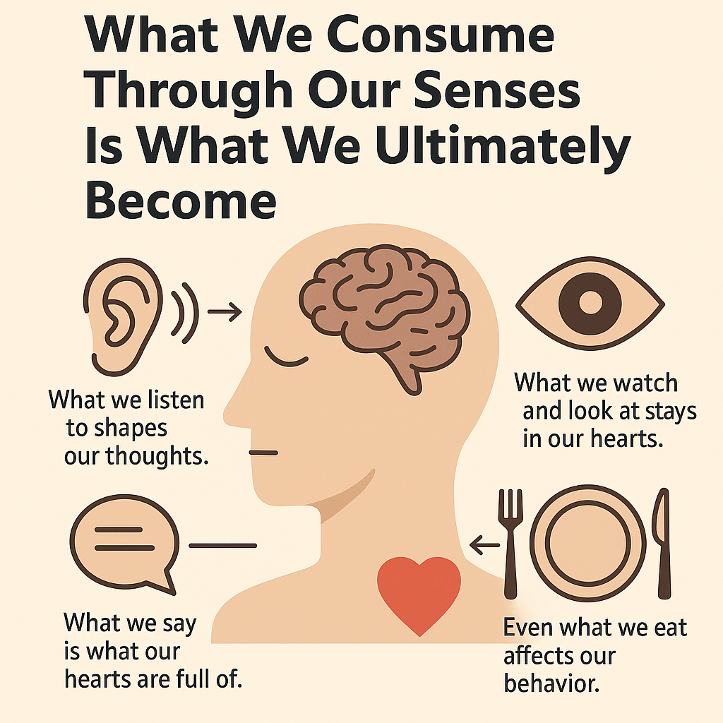 What We Consume Through Our Senses Is What We Ultimately Become